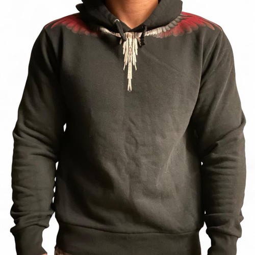 Black marcelo burlon hoodie - black,